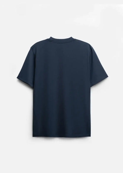 Áo Thun Supima Cotton Thượng Hạng The Minimalist 014 Xanh Dương Đậm - YaMe.vn