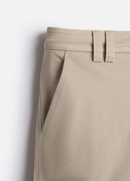 Quần Short Cargo Kaki Bền Co Giãn No Style M217 Nâu Nhạt - YaMe.vn