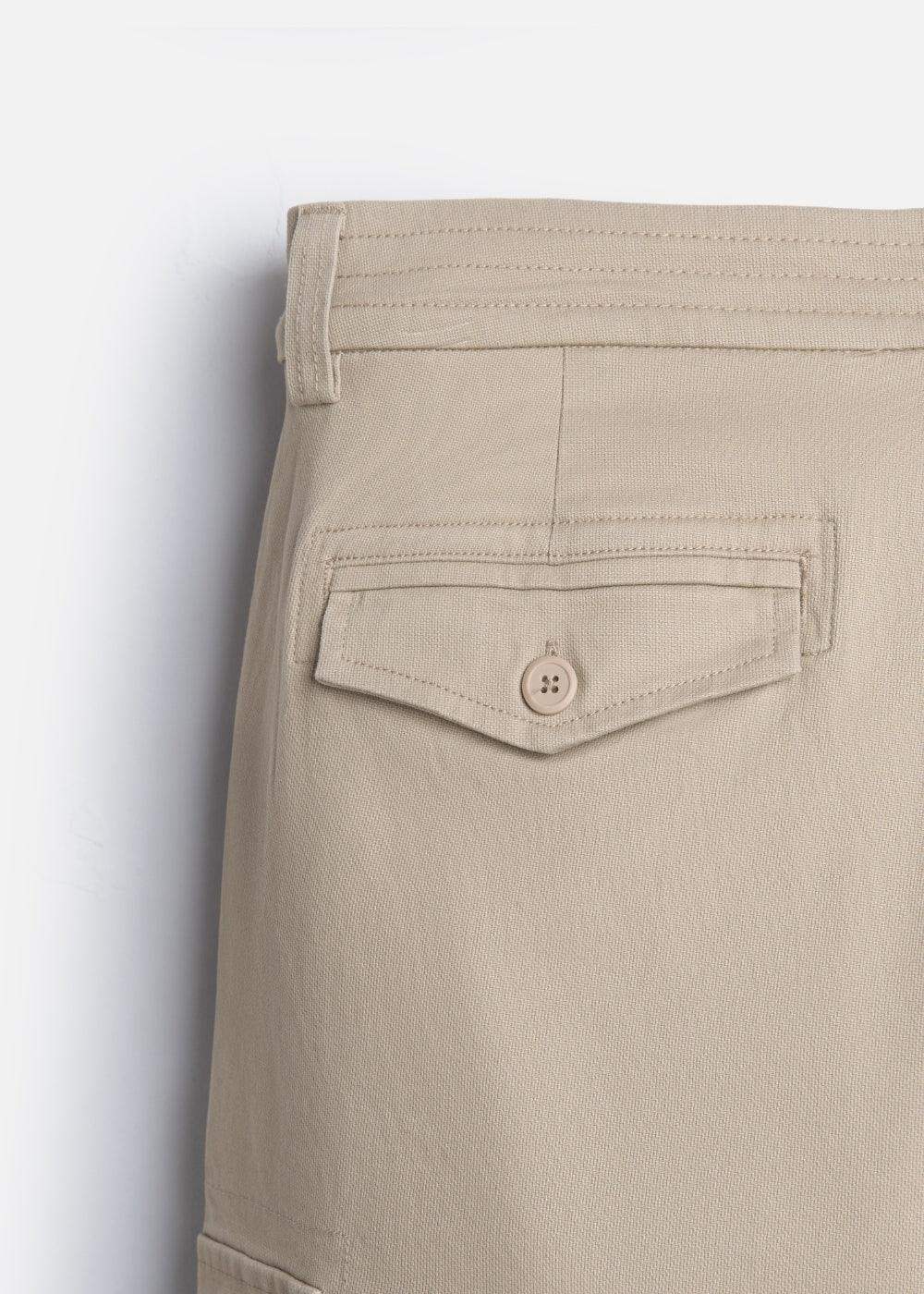 Quần Short Cargo Kaki Bền Co Giãn No Style M217 Nâu Nhạt - YaMe.vn