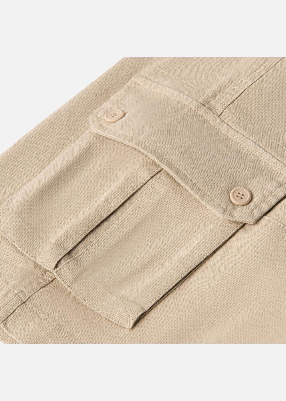 Quần Short Cargo Kaki Bền Co Giãn No Style M217 Nâu Nhạt - YaMe.vn