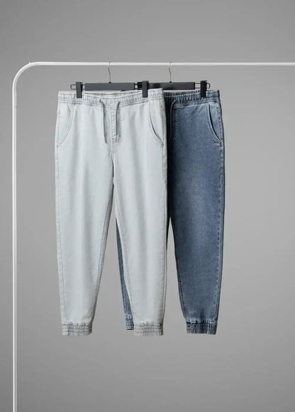 Quần Jeans Jogger Mềm Co Giãn The Original M037 Xanh Dương Nhạt - YaMe.vn