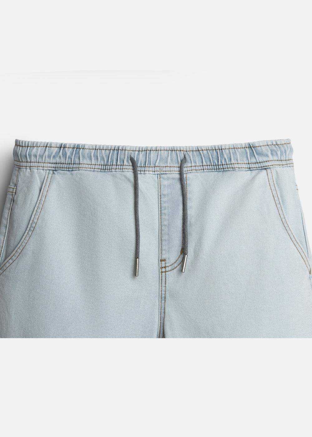 Quần Jeans Jogger Mềm Co Giãn The Original M037 Xanh Dương Nhạt - YaMe.vn