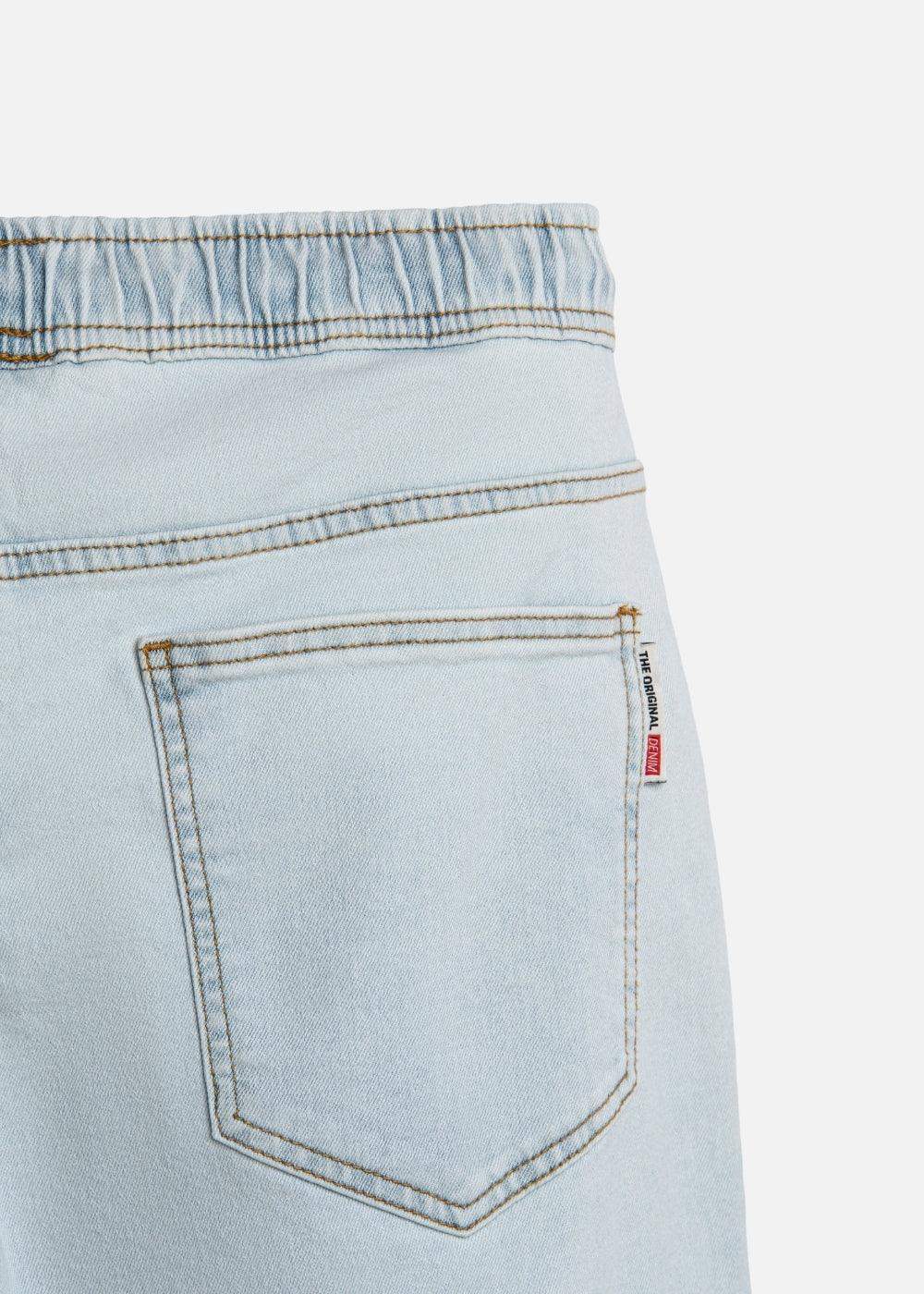 Quần Jeans Jogger Mềm Co Giãn The Original M037 Xanh Dương Nhạt - YaMe.vn