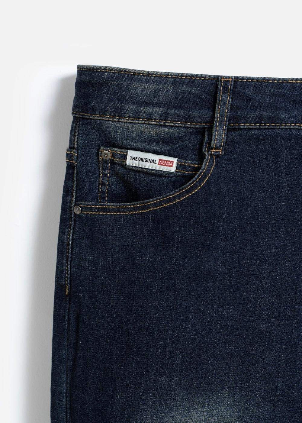 Quần Jeans Slimfit S.Café® Co Giãn Khử Mùi The Original M040 Xanh Dương Đậm - YaMe.vn