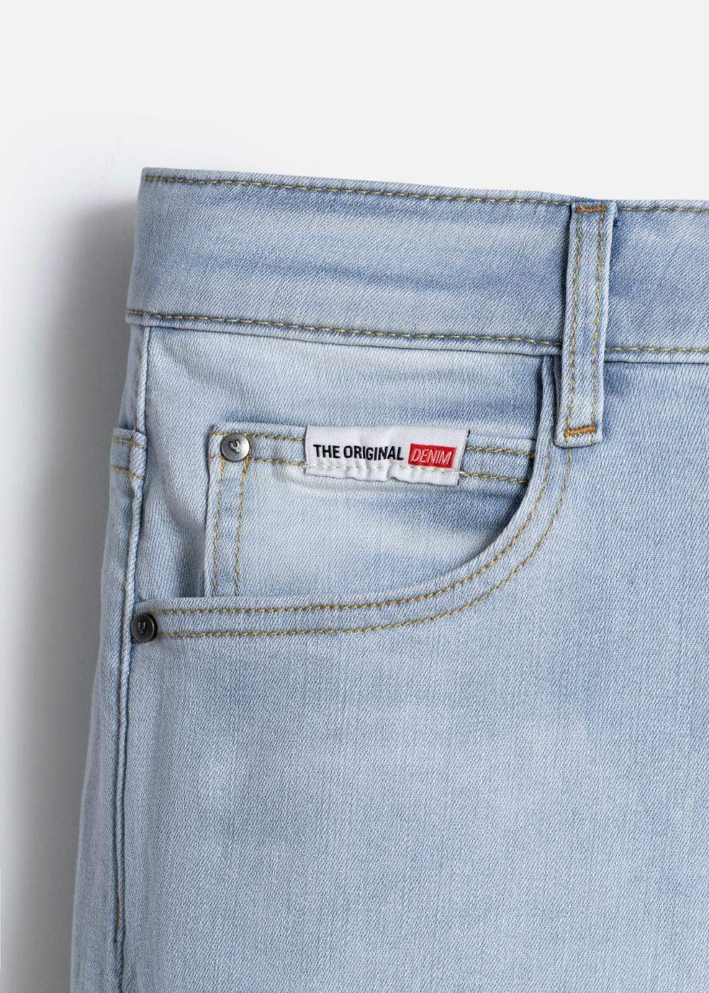 Quần Jeans Slimfit S.Café® Co Giãn Khử Mùi The Original M040 Xanh Dương Nhạt - YaMe.vn
