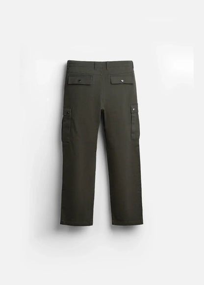 Quần Kaki DurableTex™ Vải Dai Chắc, Đầu Gối Xếp Ly Co Gập Thoải Mái The Worker 009 Màu Xanh Lá Đậm Dáng Vừa Vặn F3