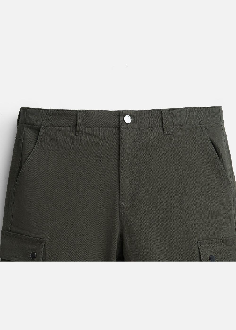 Quần Kaki DurableTex™ Vải Dai Chắc, Đầu Gối Xếp Ly Co Gập Thoải Mái The Worker 009 Màu Xanh Lá Đậm Dáng Vừa Vặn F3