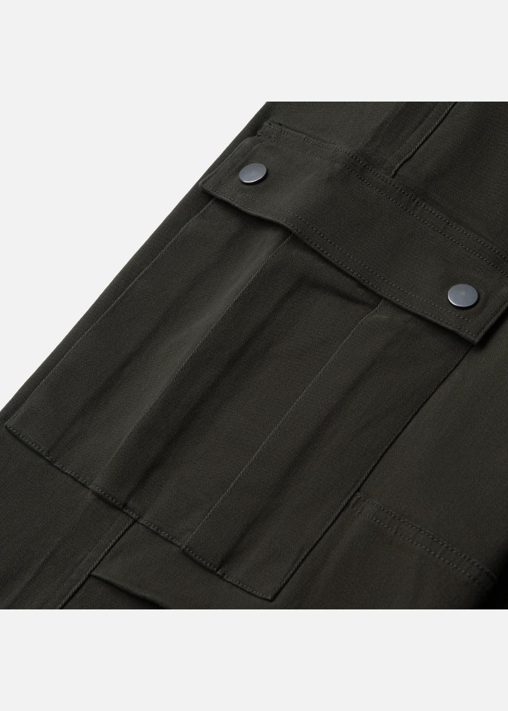 Quần Kaki DurableTex™ Vải Dai Chắc, Đầu Gối Xếp Ly Co Gập Thoải Mái The Worker 009 Màu Xanh Lá Đậm Dáng Vừa Vặn F3