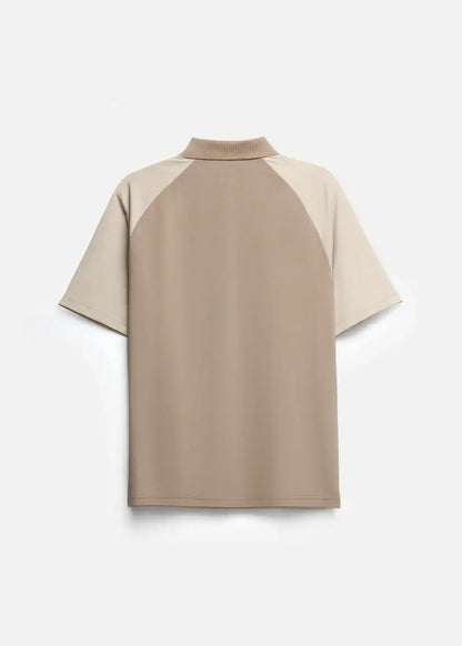 Áo Polo Raglan Pique Co Giãn No Style M218 Nâu Be - YaMe.vn