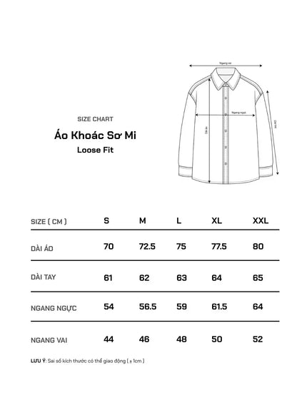 Áo Sơ Mi Jean Tay Dài Oversized The Original M051 Xanh Dương - YaMe.vn