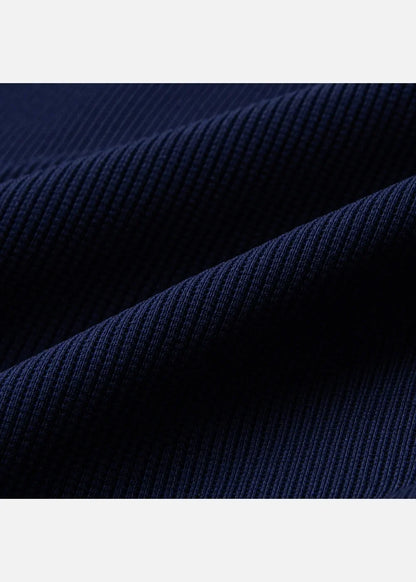 Áo Polo Tay Dài Khóa Kéo DurableTex™ Mềm Mại Nịnh Da Lên Dáng Chuẩn The Weekend 042 Màu Xanh Dương Đậm Dáng Rộng Rãi F4