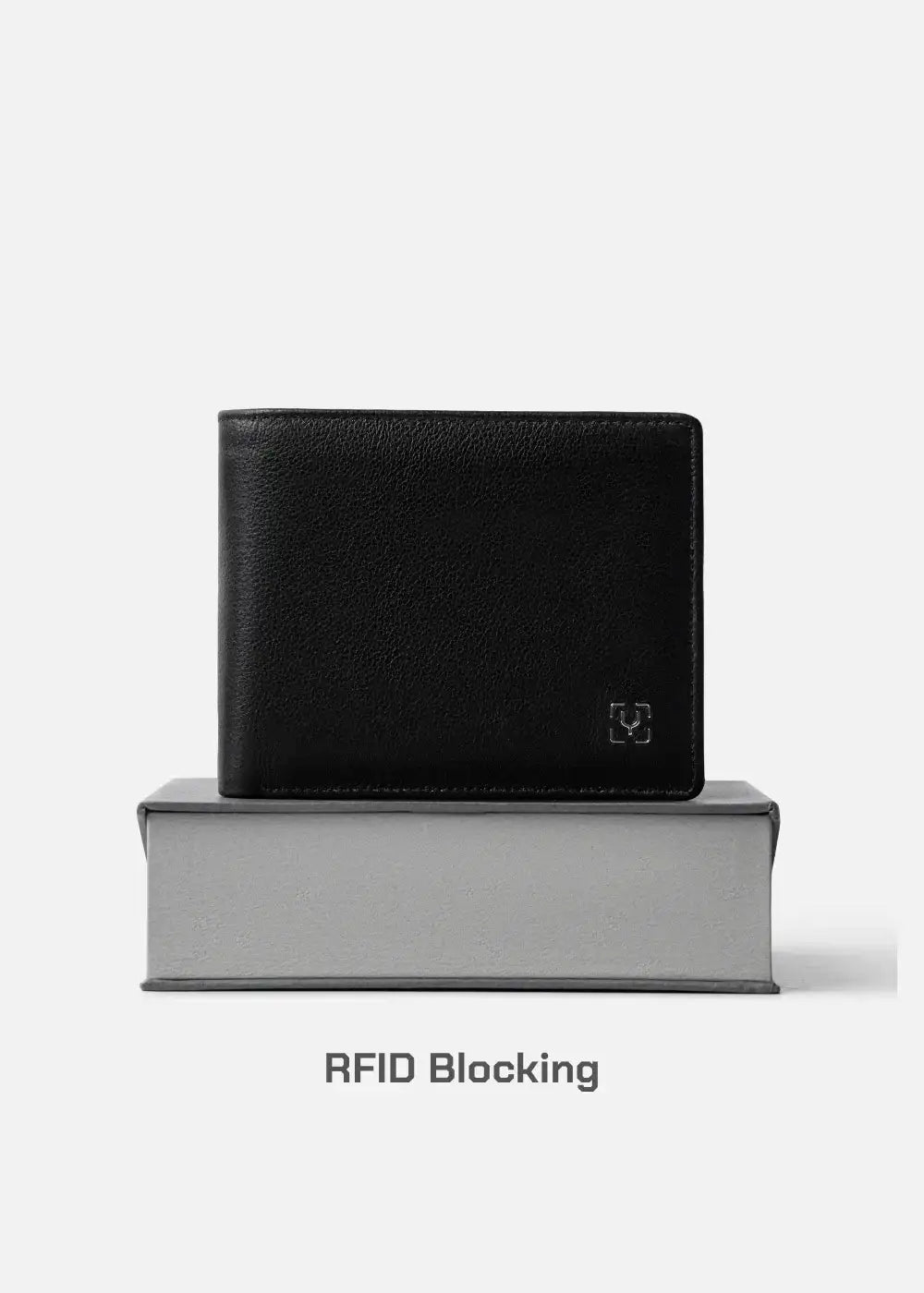 Ví Ngang Công Sở Da Ý Công Nghệ RFID Chống Trộm Tài Lộc 04 Đen - YaMe.vn