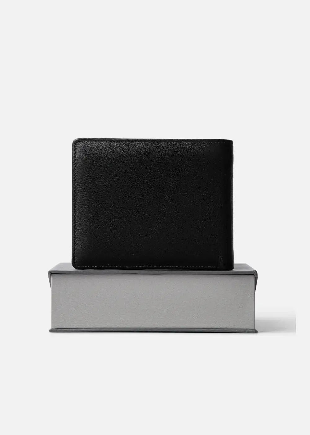 Ví Ngang Công Sở Da Ý Công Nghệ RFID Chống Trộm Tài Lộc 04 Đen - YaMe.vn