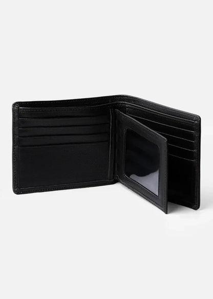 Ví Ngang Công Sở Da Ý Công Nghệ RFID Chống Trộm Tài Lộc 04 Đen - YaMe.vn