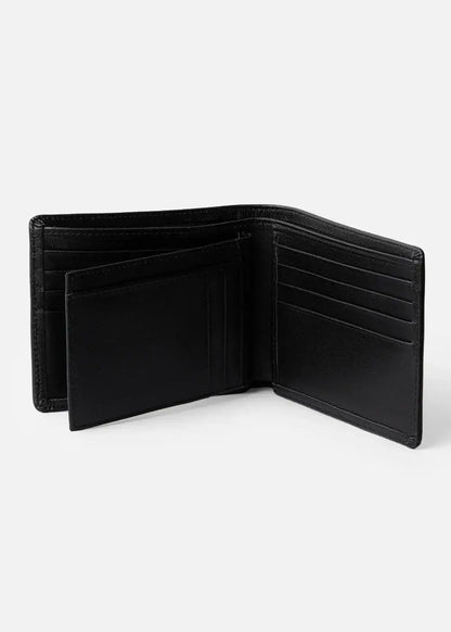 Ví Ngang Công Sở Da Ý Công Nghệ RFID Chống Trộm Tài Lộc 04 Đen - YaMe.vn