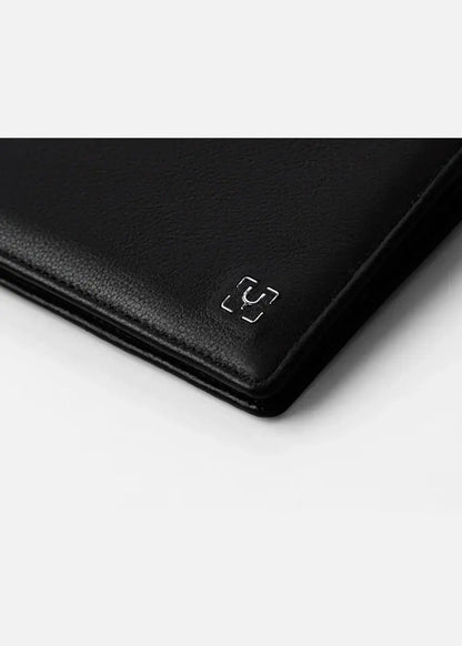 Ví Ngang Công Sở Da Ý Công Nghệ RFID Chống Trộm Tài Lộc 04 Đen - YaMe.vn