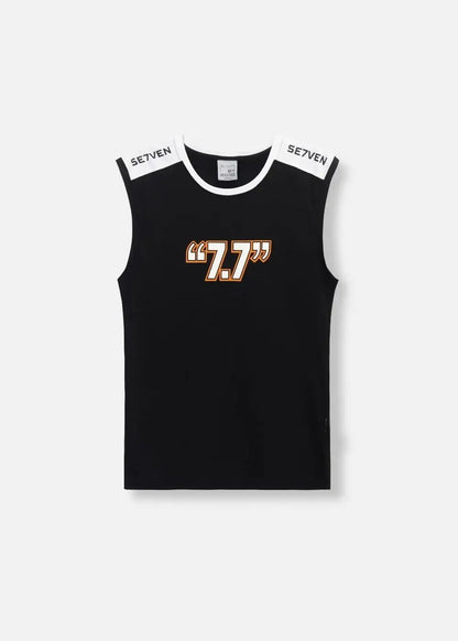 Áo Thun 3 Lỗ Cotton Thoáng Khí Seventy Seven 14 Đen - YaMe.vn