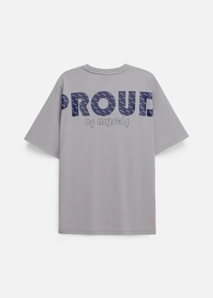 Áo Thun Tay Ngắn Cotton No Style M120 Xám - YaMe.vn