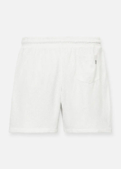 Quần Short 5 Inch Vải Mesh Thoáng Khí No Style M153 Trắng - YaMe.vn