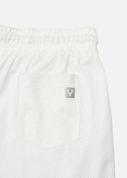 Quần Short 5 Inch Vải Mesh Thoáng Khí No Style M153 Trắng - YaMe.vn
