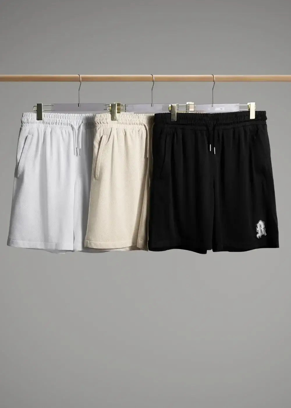 Quần Short 5 Inch Vải Mesh Thoáng Khí No Style M153 Đen - YaMe.vn
