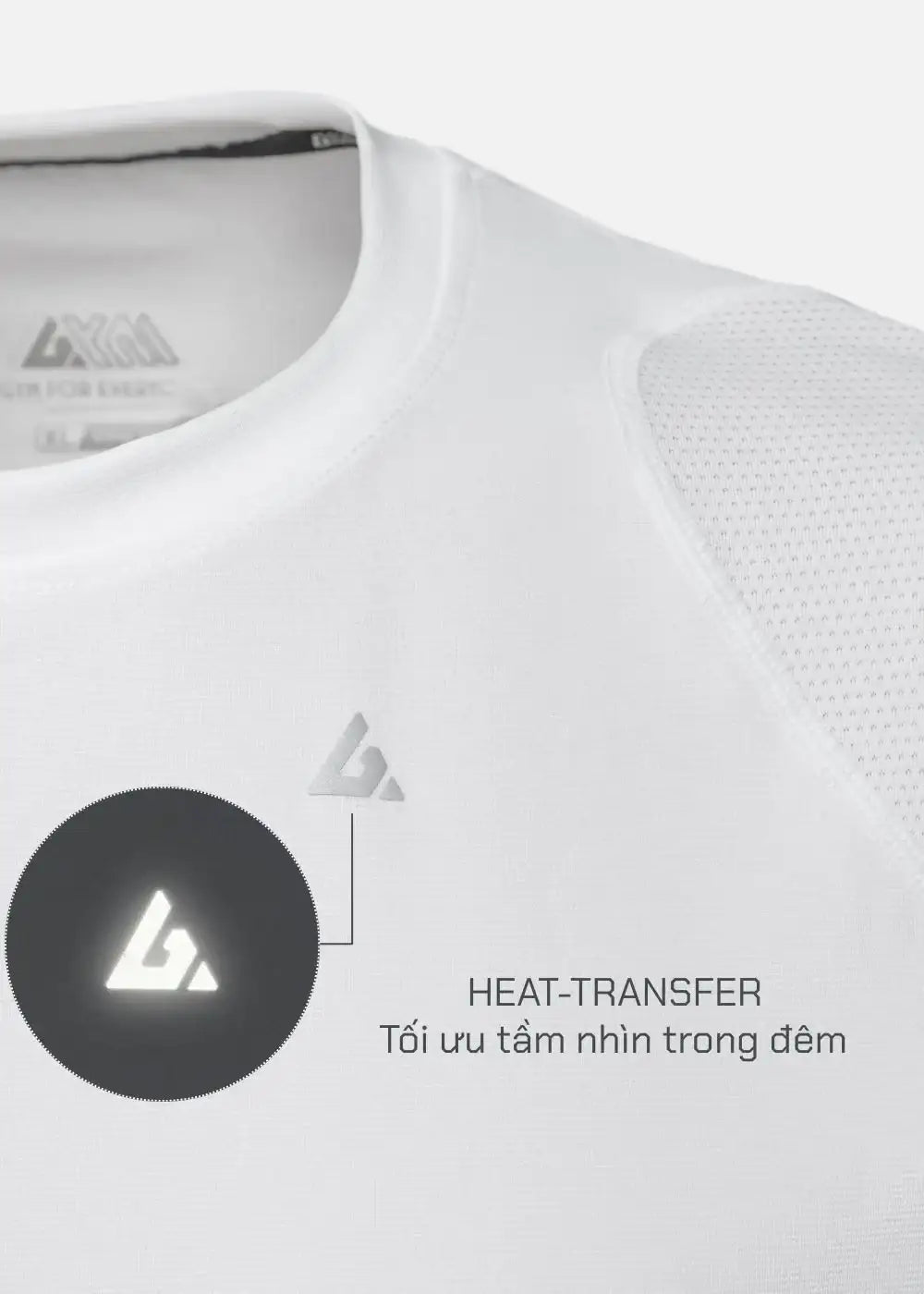 Áo Thun Thể Thao Ultra Stretch The Trainer 001 Trắng - YaMe.vn