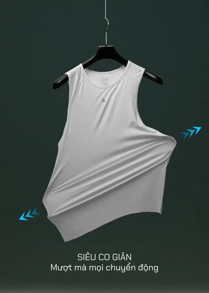 Áo Thun 3 Lỗ Thể Thao Ultra Stretch The Trainer 007 Trắng - YaMe.vn