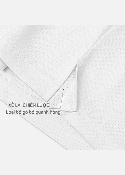 Áo Thun 3 Lỗ Thể Thao Ultra Stretch The Trainer 007 Trắng - YaMe.vn