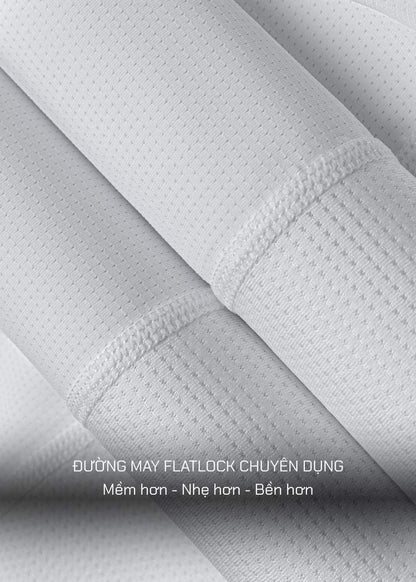 Áo Thun 3 Lỗ Thể Thao Ultra Stretch The Trainer 007 Trắng - YaMe.vn