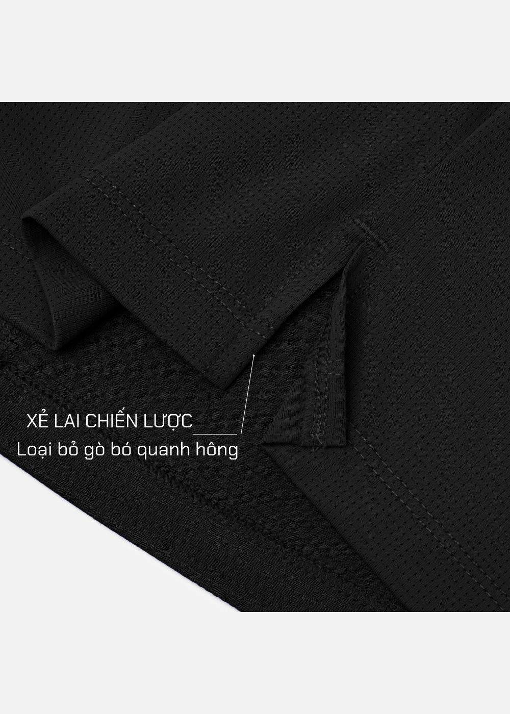 Áo Thun 3 Lỗ Thể Thao Ultra Stretch The Trainer 007 Đen - YaMe.vn