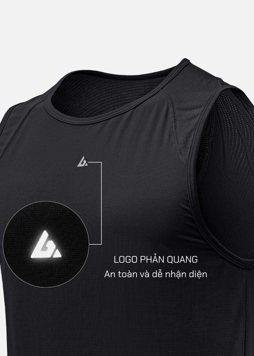 Áo Thun 3 Lỗ Thể Thao Ultra Stretch The Trainer 007 Đen - YaMe.vn