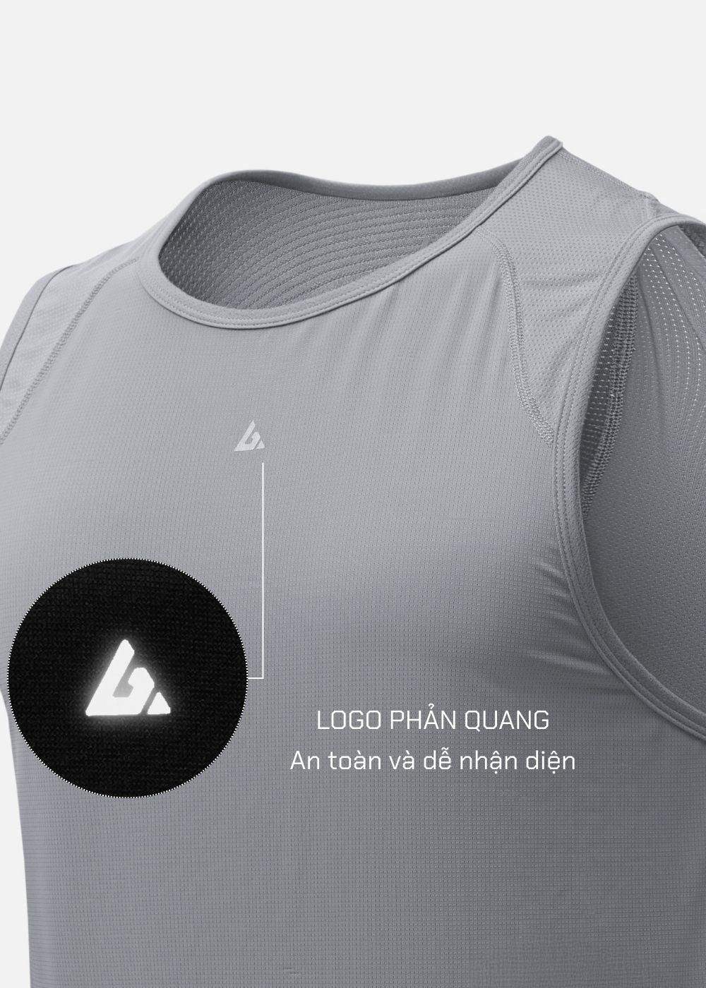 Áo Thun 3 Lỗ Thể Thao Ultra Stretch The Trainer 007 Xám - YaMe.vn