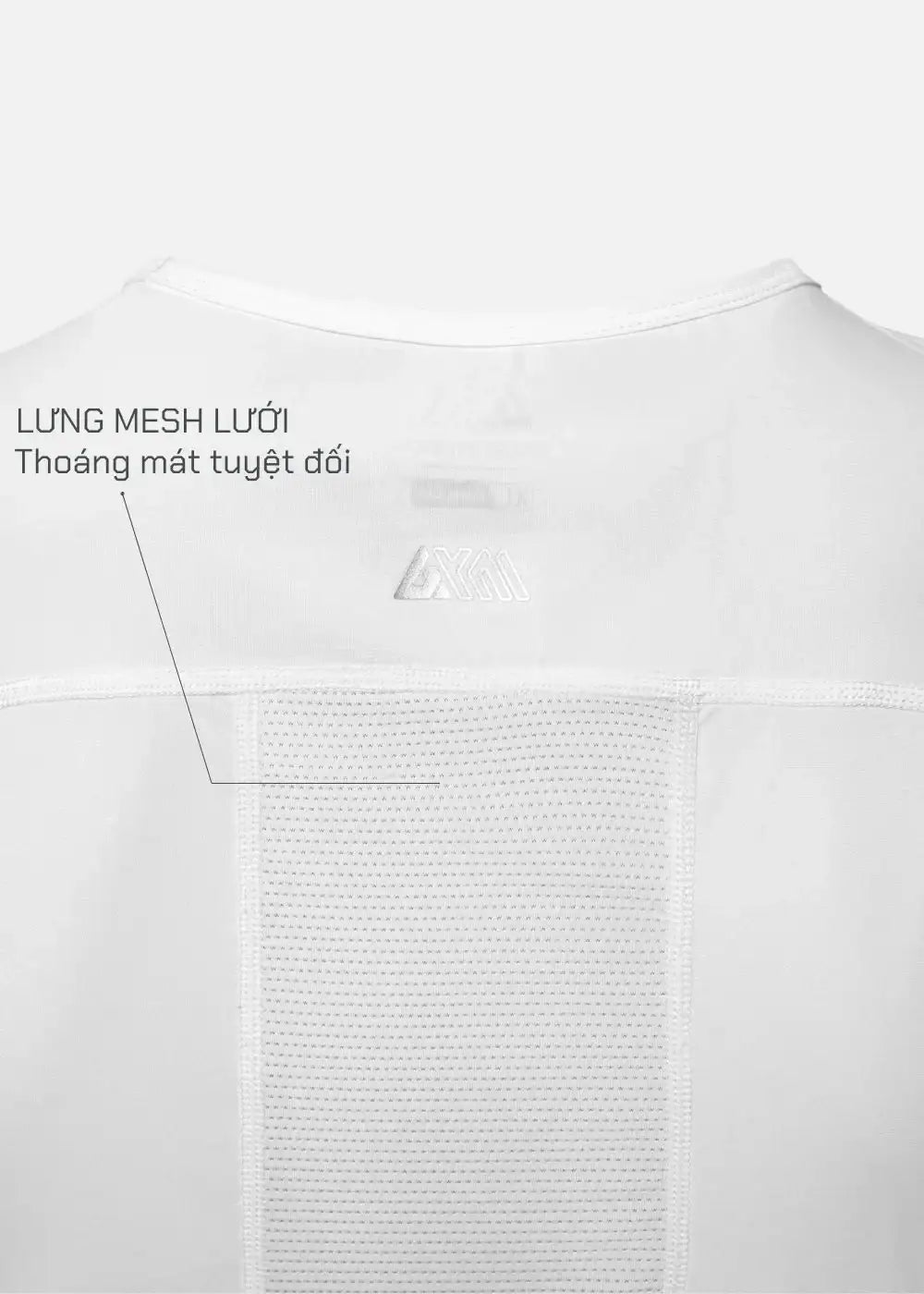 Áo Thun 3 Lỗ Thể Thao Ultra Stretch The Trainer 011 Trắng - YaMe.vn