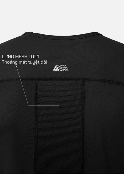 Áo Thun 3 Lỗ Thể Thao Ultra Stretch The Trainer 011 Đen - YaMe.vn
