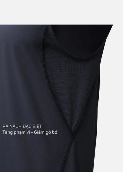Áo Thun 3 Lỗ Thể Thao Ultra Stretch The Trainer 011 Xám Đậm - YaMe.vn