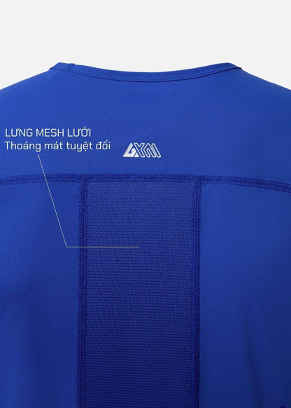 Áo Thun 3 Lỗ Thể Thao Ultra Stretch The Trainer 011 Xanh Dương - YaMe.vn