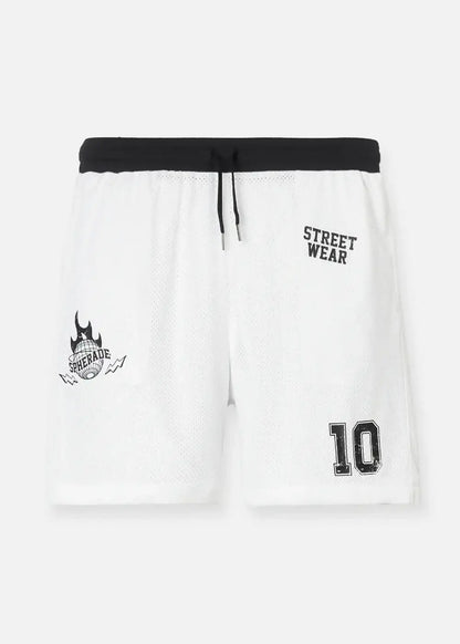 Quần Short Thun Vải Mesh Thoáng Mát No Style M158 Trắng - YaMe.vn