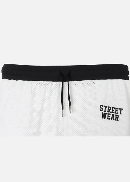 Quần Short Thun Vải Mesh Thoáng Mát No Style M158 Trắng - YaMe.vn