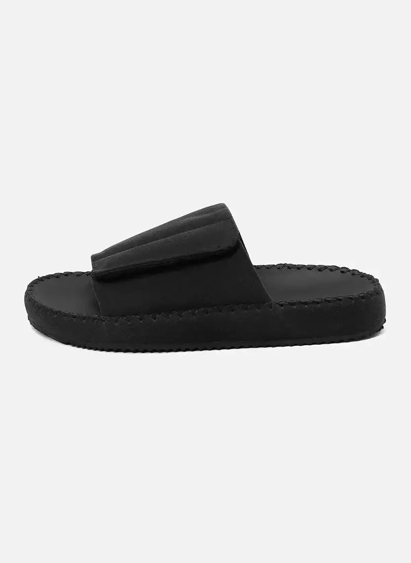 Dép Đế Cao Slide Slipper #Y2010 15 Đen - YaMe.vn