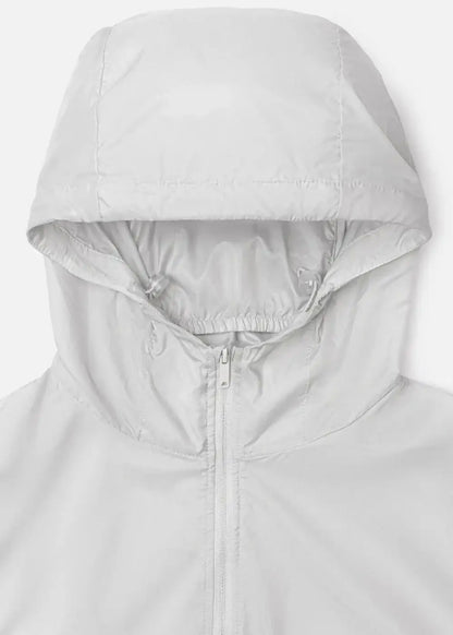 Áo Khoác Gió Parka Siêu Nhẹ Gấp Gọn Thông Minh Non Branded 046 Xám Nhạt - YaMe.vn