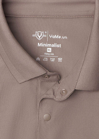 Áo polo nam Minimalist YaMe.vn dáng vừa, chất liệu mềm bền, size XL