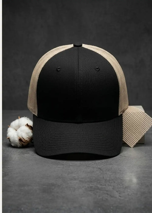Nón Trucker Cap Mesh Thông Thoáng NB 011 Đen