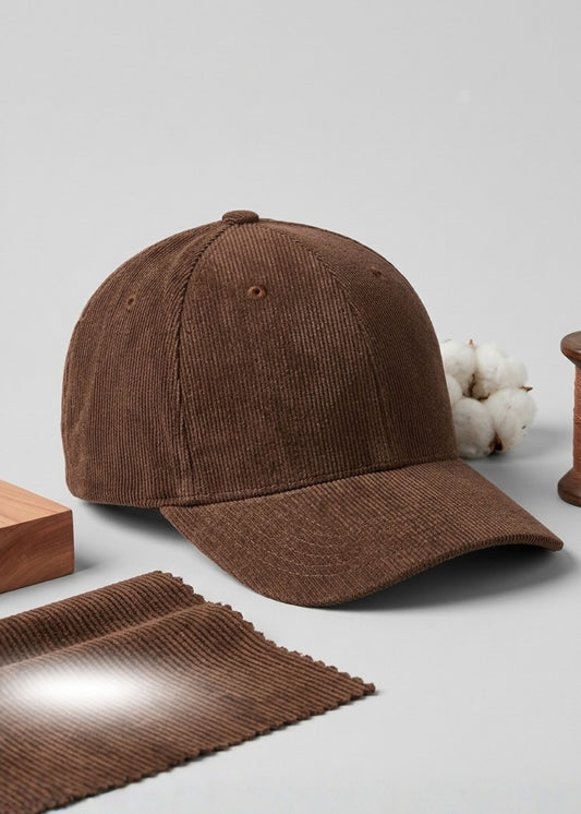Nón Baseball Cap Corduroy Bền Bỉ NB 017 Nâu