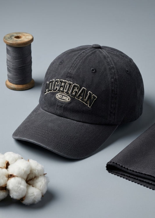 Nón Dad Hat Kaki Bền Bỉ MICHIGAN NS 142 Đen