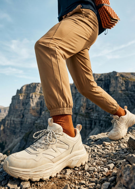 Quần Dài AirDry™ Sợi Sorona Đàn Hồi Mềm Mại Non Branded 041 Màu Nâu Đậm Dáng Vừa Vặn F3