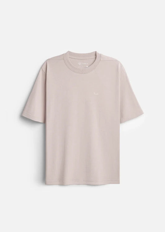 Áo Thun FlexFit™ Co Giãn "7 Ngày Năng Động" Non Branded 047 Màu Nâu Nhạt Dáng Rộng Rãi F4