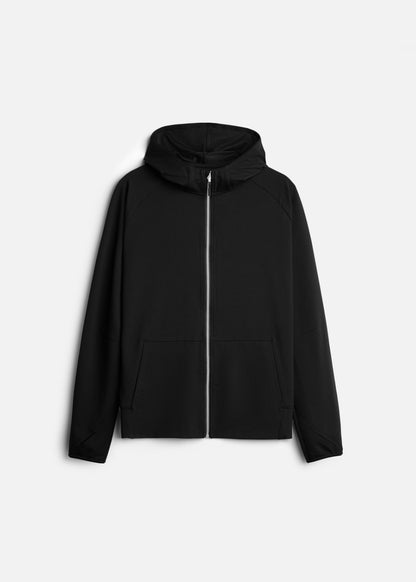 Áo Khoác Parka Anti-UV™ Xỏ Ngón Bảo Vệ Mu Bàn Tay Chống Nắng UPF 50+ Non Branded 048 Màu Đen Dáng Ôm Vừa F2