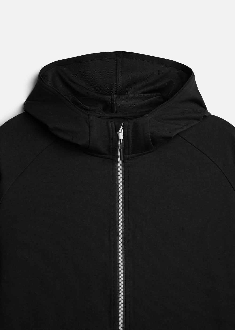 Áo Khoác Parka Anti-UV™ Xỏ Ngón Bảo Vệ Mu Bàn Tay Chống Nắng UPF 50+ Non Branded 048 Màu Đen Dáng Ôm Vừa F2