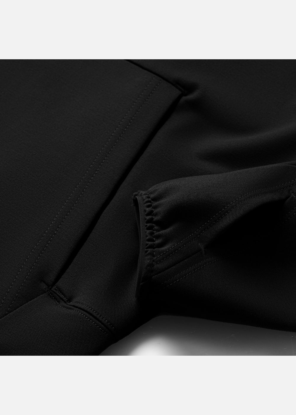 Áo Khoác Parka Anti-UV™ Xỏ Ngón Bảo Vệ Mu Bàn Tay Chống Nắng UPF 50+ Non Branded 048 Màu Đen Dáng Ôm Vừa F2