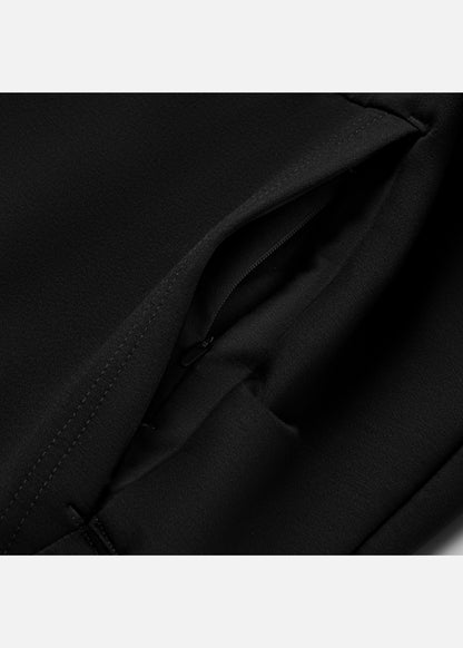 Áo Khoác Parka Anti-UV™ Xỏ Ngón Bảo Vệ Mu Bàn Tay Chống Nắng UPF 50+ Non Branded 048 Màu Đen Dáng Ôm Vừa F2